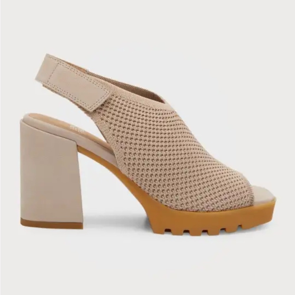 Eileen Fisher Cue Slingback Open-Toe Pumps